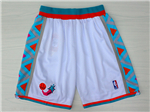 NBA 1996 All Star Game Western Conference White Hardwood Classics Basketball Shorts