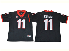 Georgia Bulldogs #11 Jake Fromm Black College Football Jersey