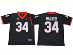 Georgia Bulldogs #34 Herschel Walker Black College Football Jersey