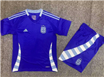 Argentina 2024 Youth Away Blue Soccer Jersey