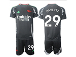 Arsenal F.C. 2024/25 Away Black Soccer Jersey with #29 Havertz Printing