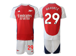 Arsenal F.C. 2024/25 Home Red Soccer Jersey with #29 Havertz Printing