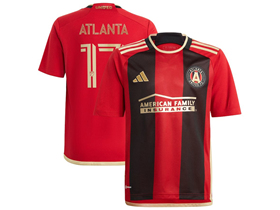 Atlanta United FC 2023/24 Home Red The 17s' Soccer Jersey with #17 Atlanta Printing