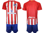 Atlético Madrid 2023/24 Home Red/white Pinstripe Soccer Jersey 