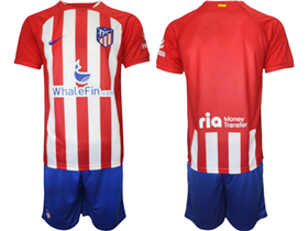 Atlético Madrid 2023/24 Home Red/white Pinstripe Soccer Jersey 