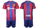FC Barcelona 2023/24 Home Red/Blue Soccer Jersey 