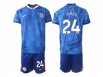 Chelsea F.C. 2025/26 Home Blue Jersey with #24 James Printing