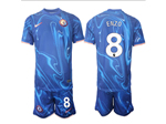 Chelsea F.C. 2024/25 Home Blue Jersey with #8 Enzo Printing