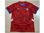 Czechia 2024 Home Red Soccor Team Jersey 