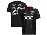 DC United 2022/23 Home Black Soccer Jersey with #20 Benteke Printing