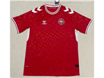Denmark 2024 Home Red Soccer Team Jersey 