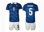 France 2026 Home Blue Soccer Jersey with #5 Koundé Printing