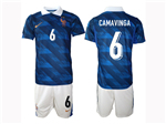 France 2026 Home Blue Soccer Jersey with #6 Camavinga Printing
