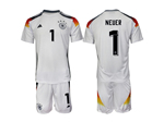 Germany 2024 Home White Soccer Jersey with #1 Neuer Printing