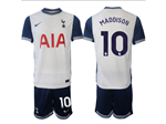 Tottenham Hotspur F.C. 2024/25 Home White Soccer Jersey with #10 Maddison Printing