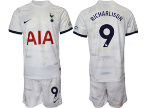 Tottenham Hotspur F.C. 2023/24 Away Navy Soccer Jersey with #9 Richarlison Printing