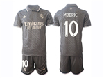 Real Madrid CF 2024/25 Third Gray Soccer Jersey with #10 Modrić Printing