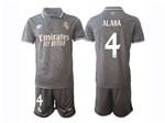 Real Madrid CF 2024/25 Third Gray Soccer Jersey with #4 Alaba Printing