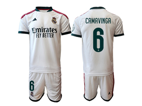 Real Madrid CF 2026/27 Home White Soccer Jersey with #6 Camavinga Printing