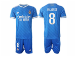 Real Madrid CF 2025/26 Third Blue Soccer Jersey with #8 Valverde Printing