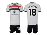 Manchester United F.C. 2024/25 3rd White Soccer Jersey with #18 Casemiro Printing