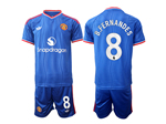 Manchester United F.C. 2026/27 Away Blue Soccer Jersey with #8 B.Fernandes Printing