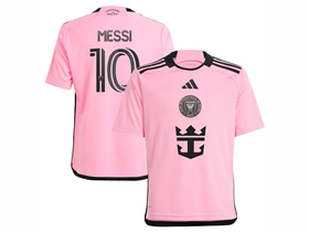 Inter Miami CF 2024 Home Pink Soccer Jersey with #10 Messi Printing