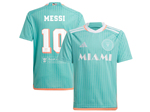 Inter Miami CF 2024 Third Away Aqua Soccer Jersey with #10 Messi Printing