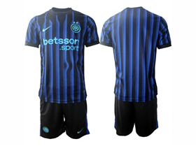 Inter Milan 2025/26 Home Blue/Black Soccer Jersey
