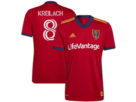 Real Salt Lake 2022/23 Home Red Soccer Jersey with #8 Kreilach Printing
