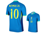 Brazil 2024 Away Blue Soccer Jersey with #10 Neymar Jr. Printing