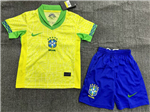 Brazil 2024 Youth Home Gold Soccer Jersey