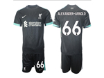 Liverpool F.C. 2024/25 Away Black Soccer Jersey with #66 Alexander-Arnold Printing