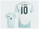 Mexico 2024 Away Light Gray Soccer Jersey with #10 A.VEGA Printing