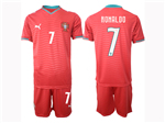 Portugal 2026 Home Red Soccer Jersey with #7 Ronaldo Printing
