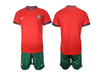 Portugal 2024 Home Red Soccer Jersey
