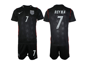 USA 2026 Away Navy Soccer Jersey with #7 Reyna Printing