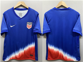 USA 2024 Away Blue Soccer Team Jersey